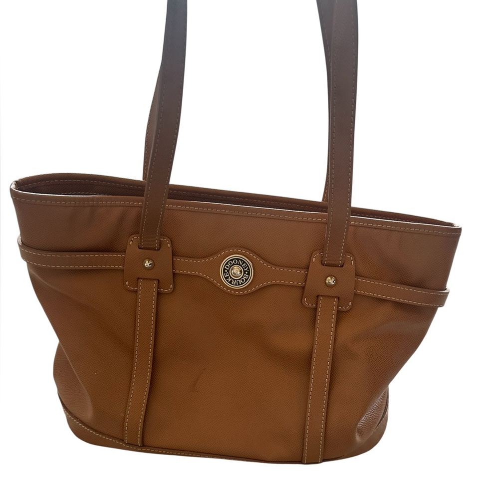 Dooney & Bourke Black Logo Lock Tote HL640‎ Leather Purse